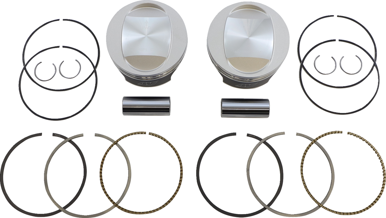WISECO Tracker™ Series Piston Kit - 3.885" - 96 Cubic Inch Bored to 103 Cubic Inch - +0.010" - Twin Cam