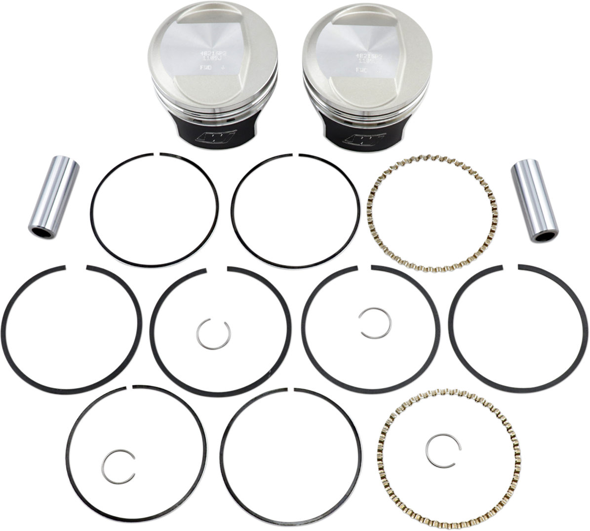 WISECO Tracker™ Series Piston Kit - 3.518"- 1340 cc 80 Cubic Inch - +0.020" - Evolution