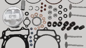KIBBLEWHITE Top End Kit - White Diamond® Valves with Piston Kit - Yamaha WR450F/YZ450F