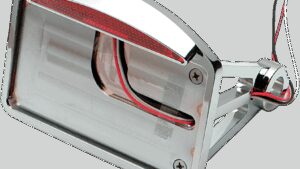 DRAG SPECIALTIES Side Mount Taillight/License Plate Mount - Flat Horizontal - Half-Moon