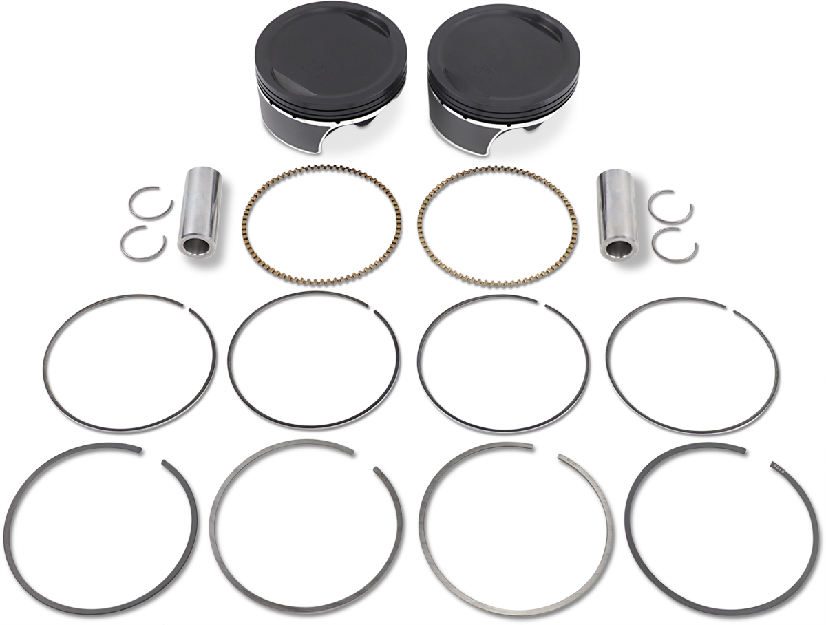 WISECO Piston Kit - 3.885" - 103 Cubic Inch | 96 Cubic Inch Bored to 103 Cubic Inch - Twin Cam