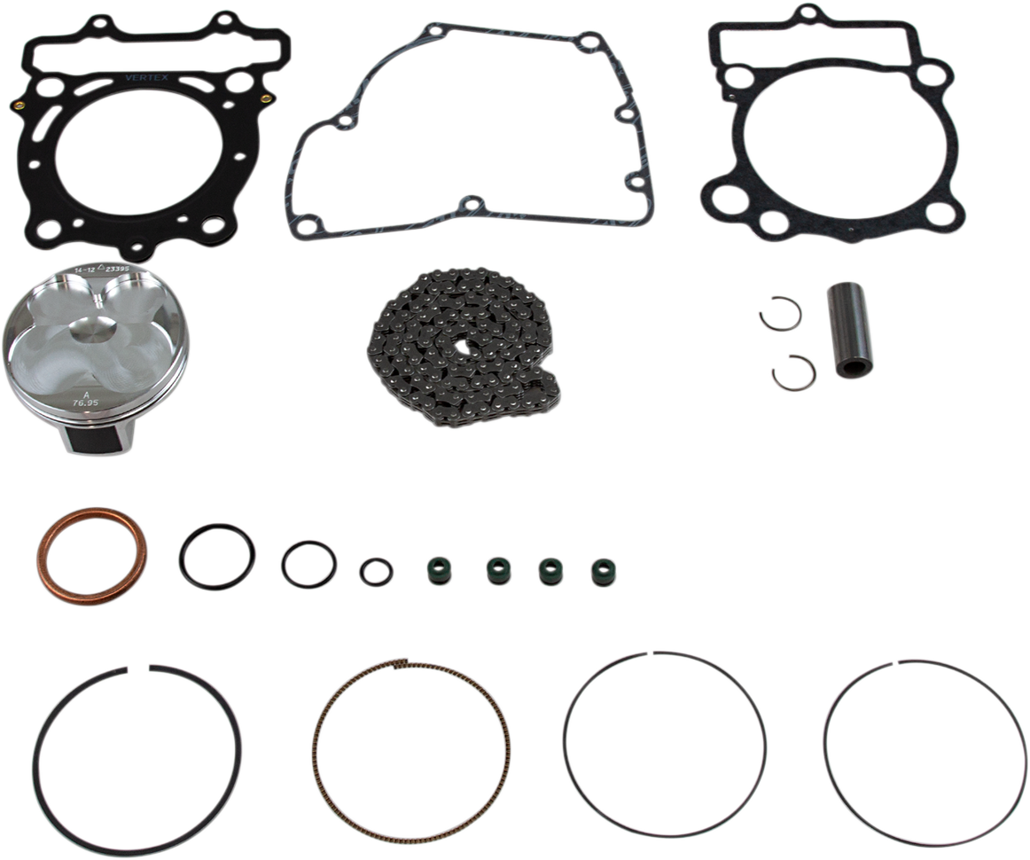 VERTEX Top End Piston Kit - 76.96 mm - Suzuki RMZ250