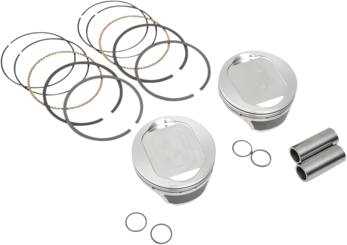 KB PERFORMANCE Piston Kit - 3.875" +0.005" - 10.0:1 CR - 103" Twin Cam | 96" Big Bore to 103" w/SE 95 cc Heads