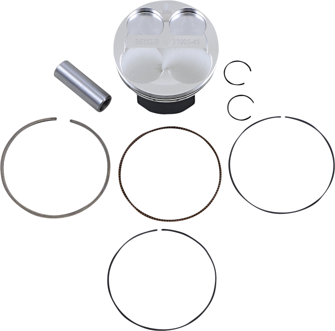 WOSSNER Piston Kit - 76.97 mm - Kawasaki