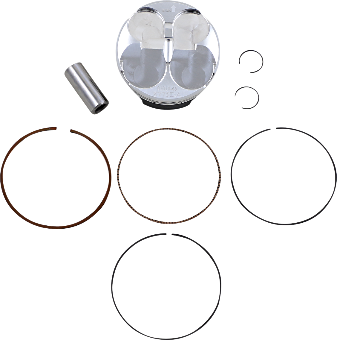 WOSSNER Piston Kit - 76.76 mm - Honda