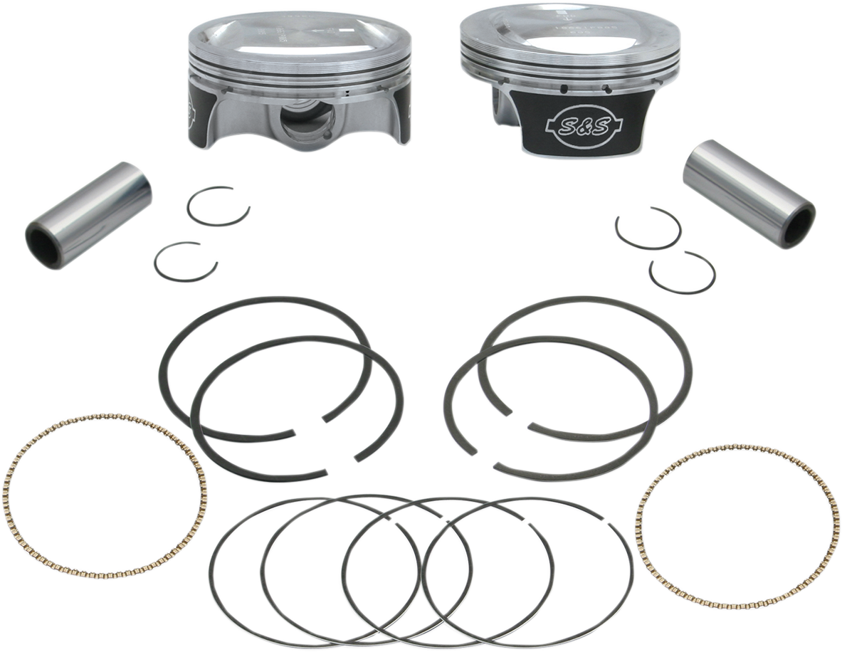 S&S CYCLE Piston Kit - For 103" Hot Set Up Kit® - 3.875" - +0.005"