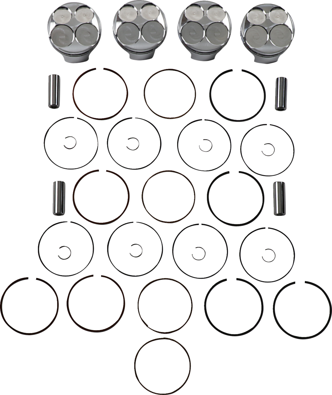 JE PISTONS Piston Kit - 69.00 mm - 13.5:1 CR - Honda