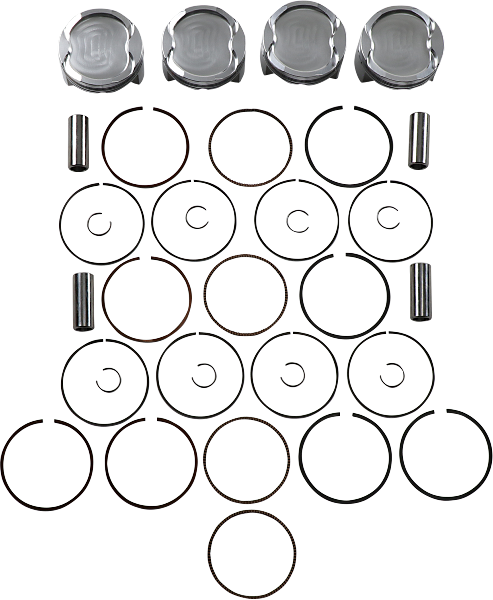 JE PISTONS Piston Kit - 81.00 mm - 8.7:1 CR - Suzuki