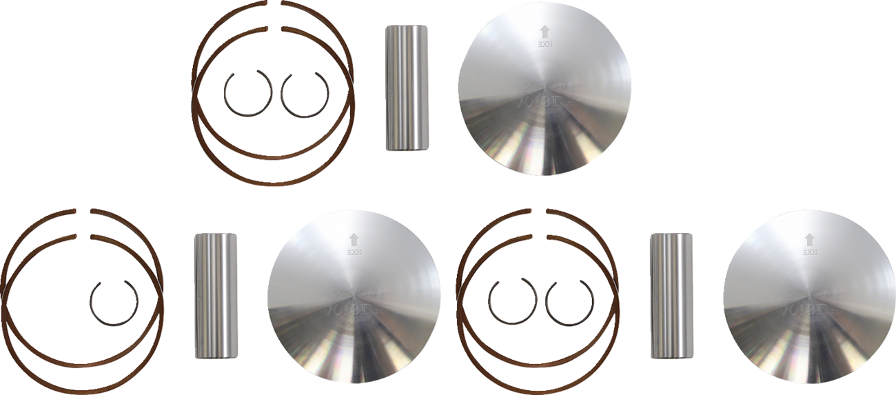 WOSSNER Piston Kit - 80.86 mm - Arctic Cat