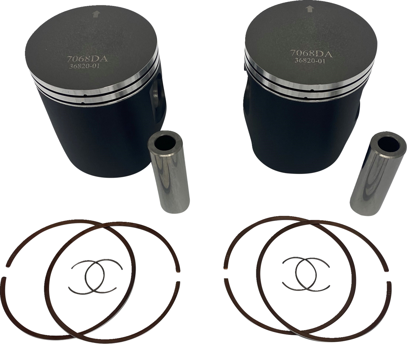 WOSSNER Piston Kit - 81.84 mm - Ski Doo