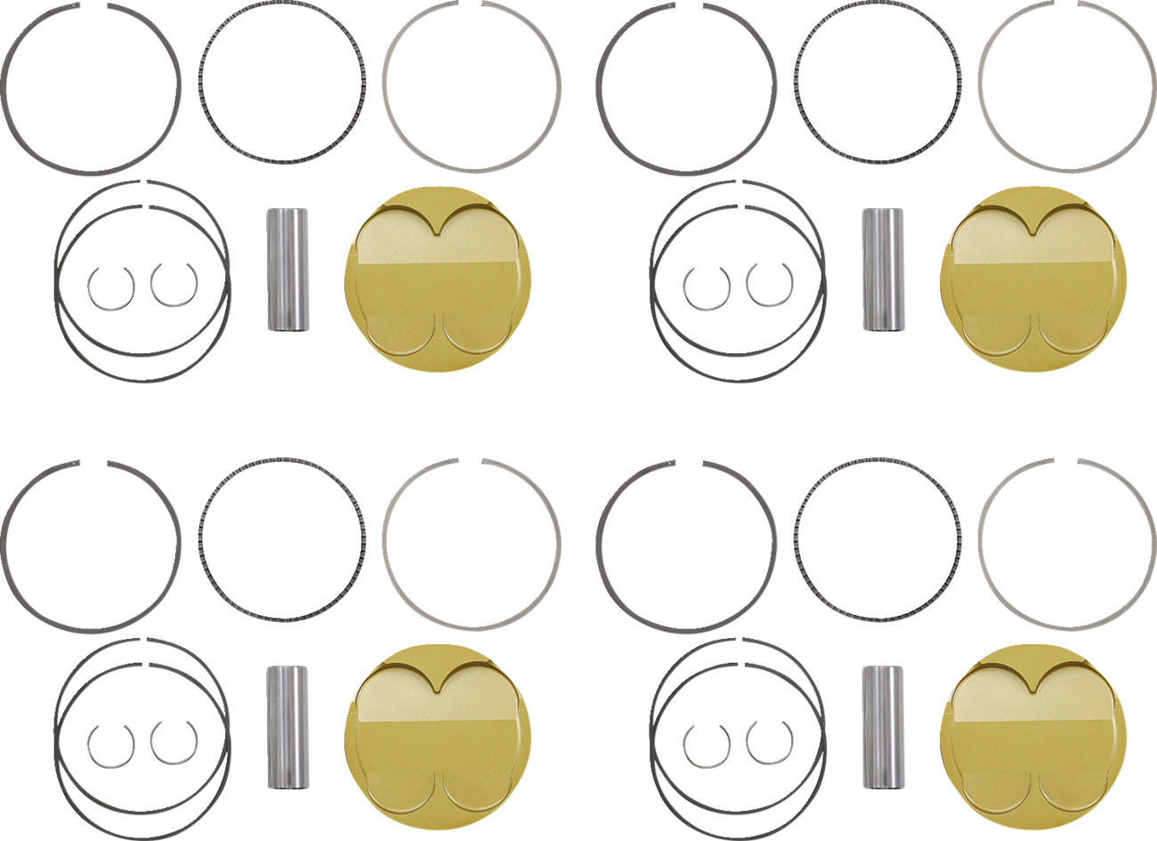 JE PISTONS Piston Kit - 84.00 mm - 13.5:1 CR - Suzuki GSX1300R '99-'07