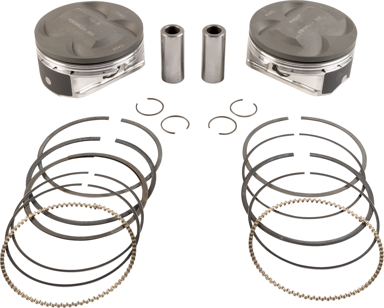 KB PERFORMANCE Piston Kit - 4.250" +0.005" - 11.8:1 CR - 124" Big Bore - 107" M8