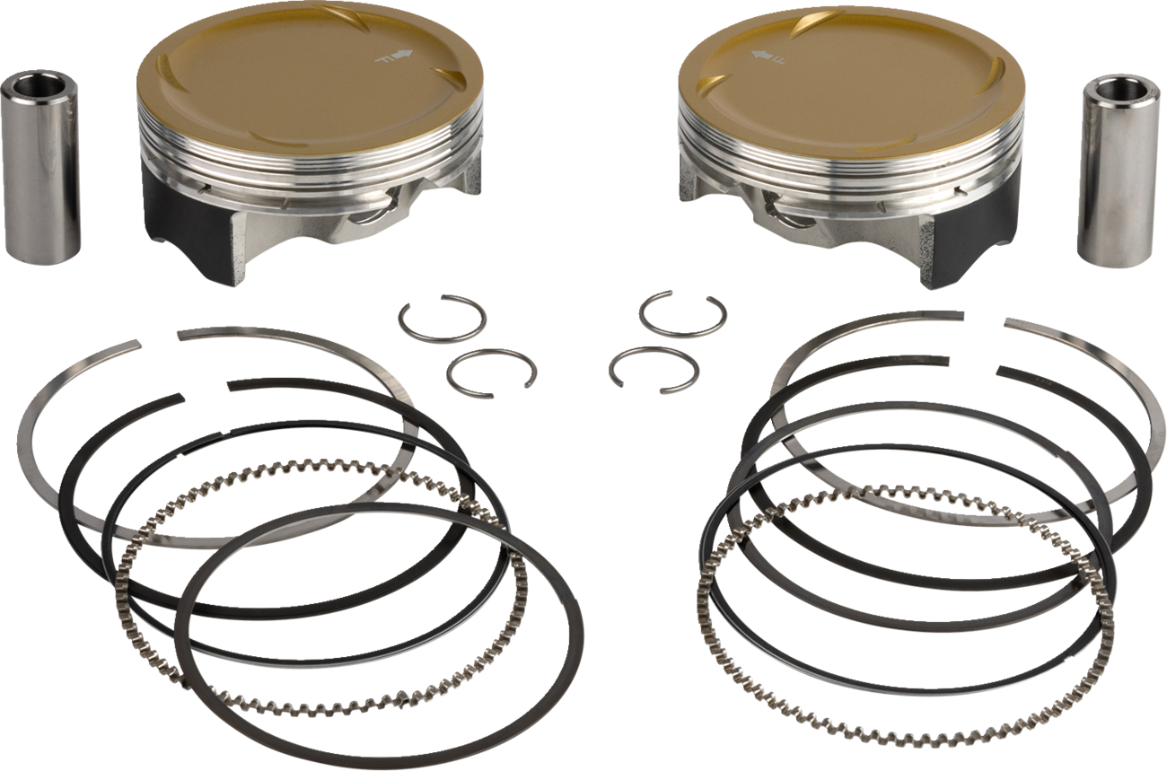 WOSSNER PISTON KIT POALRIS 600 IQ ANODIZED HD - Image 2