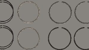 HASTINGS Piston Rings - 107" Motor - 3.937" Standard - M8