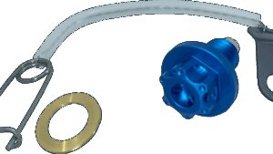 PSR Magnetic Drain Plug - M8 x 1.50 x 17 mm - Blue