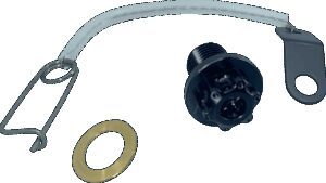 PSR Magnetic Drain Plug - M12 x 1.25 x 17 mm - Black