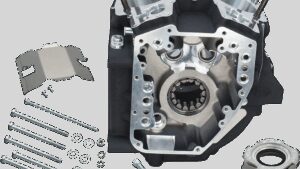 S&S CYCLE Engine Case - 3.750" Bore w/Stock Stud Pattern - 88A Engine Type - Wrinkle Black -Twin Cam