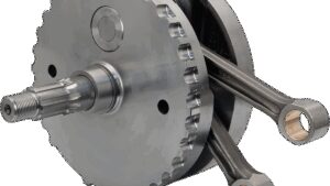 S&S CYCLE Flywheel Assembly - 4.00" - with Sprocket Bearing Race - 88"/95"/100" Twin Cam "B" '03-'06