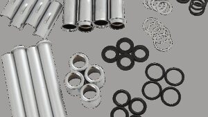 DRAG SPECIALTIES Pushrod Tube Kit - Chrome - XL