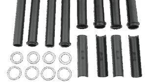 DRAG SPECIALTIES Pushrod Tube Kit - Black - Big Twin