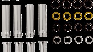 ARLEN NESS Pushrod Tube Cover Kit - 10 Gauge® - Chrome - Twin Cam