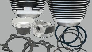 S&S CYCLE 106" Big Bore Cylinder Kit - Wrinkle Black - Twin Cam
