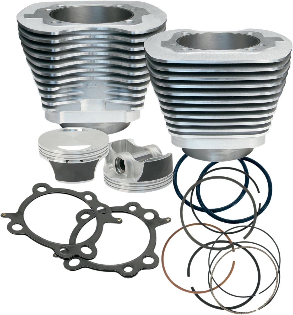 S&S CYCLE 106" Big Bore Cylinder Kit - Silver - Twin cam