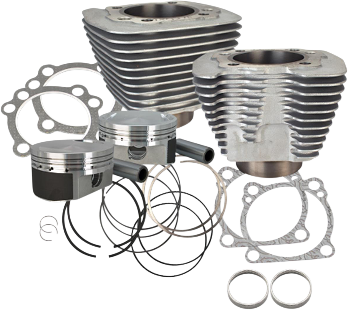 S&S CYCLE Cylinder Kit - 1200 cc Conversion - 10.3:1 Compression Ratio - Silver - XL