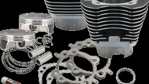 S&S CYCLE 117" Big Bore Cylinder Kit - Wrinkle Black - Twin Cam