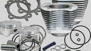 S&S CYCLE 4" Big Bore Bolt-In Sidewinder® Cylinder Kit - 110" - Silver