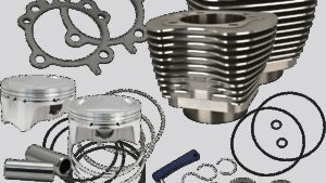 S&S CYCLE 4" Big Bore Bolt-In Sidewinder® Cylinder Kit - 110" - Black