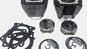 REVOLUTION PERFORMANCE, LLC Cylinder Kit - 124" - Big Bore - Black with Highlighted Fins - Screamin' Eagle 120R Twin Cam