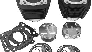 REVOLUTION PERFORMANCE, LLC Cylinder Kit - 124" - Big Bore - Black - 107" M8
