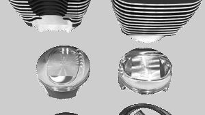 REVOLUTION PERFORMANCE, LLC Cylinder Kit - 117" - Black with Highlighted Fins - Twin Cam