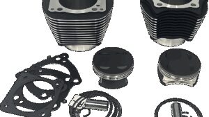 REVOLUTION PERFORMANCE, LLC Cylinder Kit - 139" - Black with Highlighted Fins - 107" M8
