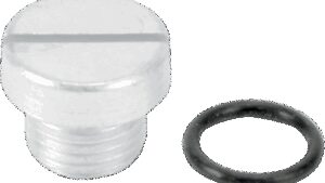 COLONY Oil Screen Plug - Cadmium - Big Twin