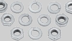 COLONY Oil Pump Nut Kit - Cadmium