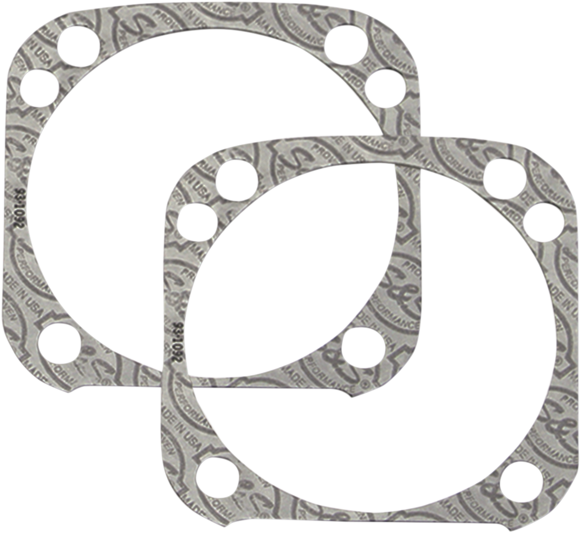 S&S CYCLE Base Gaskets - Front or Rear 4.125" - STK - '99-'17 Twin Cam