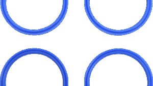 COMETIC Fuel Cap Seal - 4 Pack - Dyna