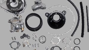 S&S CYCLE Super G Carburetor with Stealth Air Cleaner Kit - Chrome - Evolution Big Twin