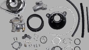 S&S CYCLE Super E Carburetor with Stealth Air Cleaner Kit - Chrome - Twin Cam