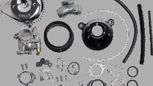 S&S CYCLE Super G Carburetor with Stealth Air Cleaner Kit - Chrome - Twin Cam