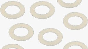 S&S CYCLE Throttle Shaft Nylon Flat Washers - 10-Pack