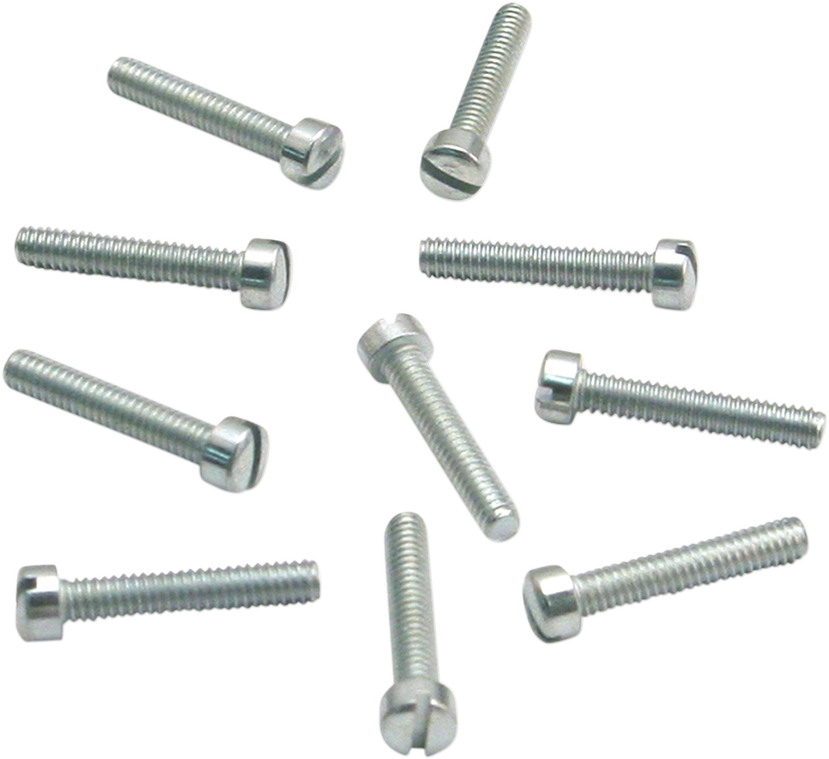 S&S CYCLE Slotted Flat Head Screws - 10-Pack