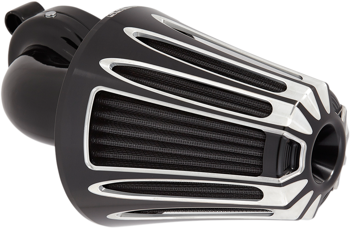 JOKER MACHINE High-Performance Air Cleaner Assembly Kit - Finned Chrome - Image 2