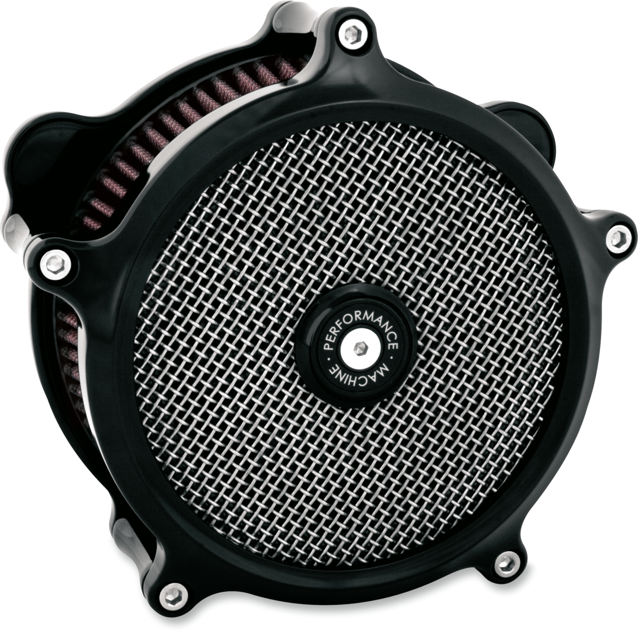 PERFORMANCE MACHINE (PM) Super Gas Air Cleaner Kit - Black