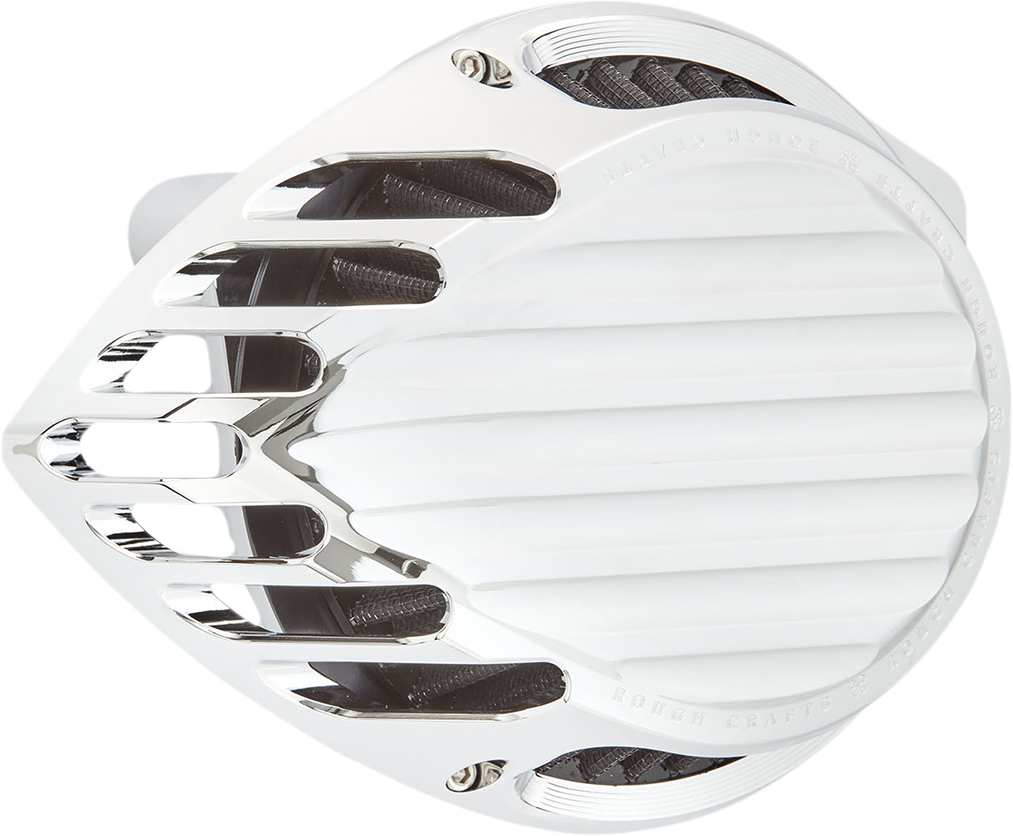 ROUGH CRAFTS Finned Air Cleaner - Chrome