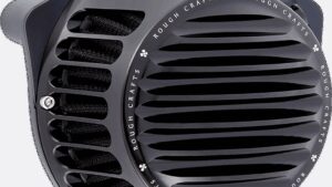 ROUGH CRAFTS Round Air Cleaner - Black