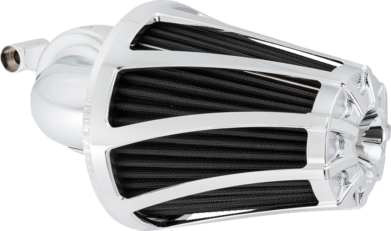 ROUGH CRAFTS Finned Air Cleaner - Chrome - Image 2