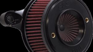 S&S CYCLE Air Stinger Stealth Air Cleaner Kit - Black Chrome Ring